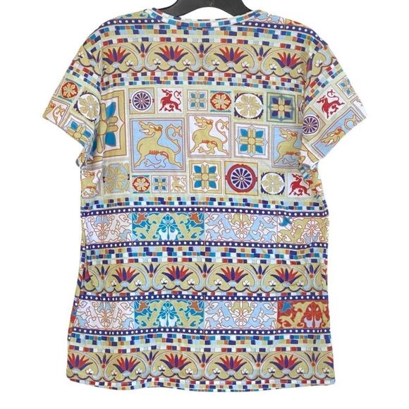 Gallery Collection Hearst Castle Mosaic Design Allover Print T Shirt Sz M - Picture 3 of 8